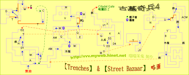 古墓奇兵4～Trenches & Street Bazaar 略圖